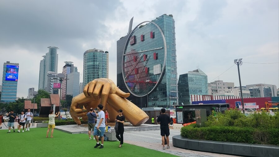 la arquitectura contemporánea Coex está en Gangnam