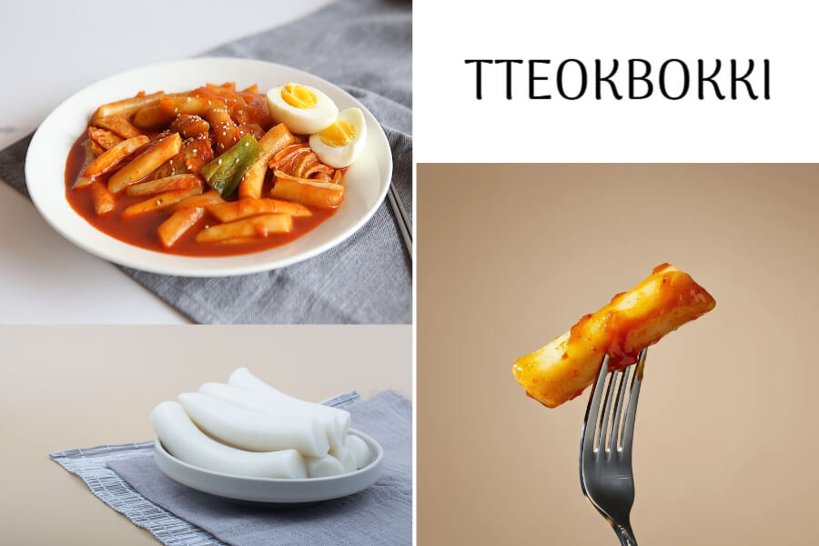 TTOEKBOKKI hecho con TTEOK largo